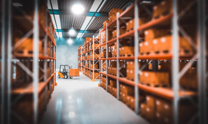 warehouse-with-orange-boxes