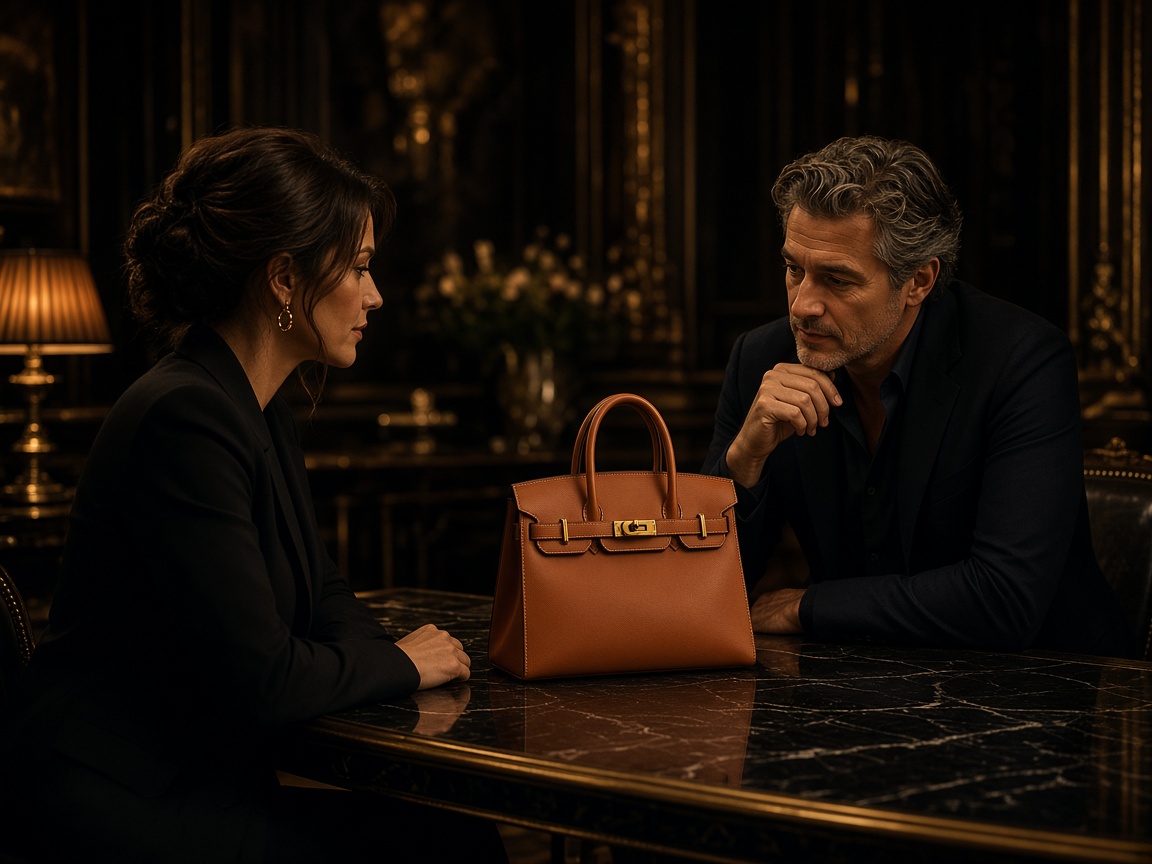 Two professionals closing a discreet luxury deal